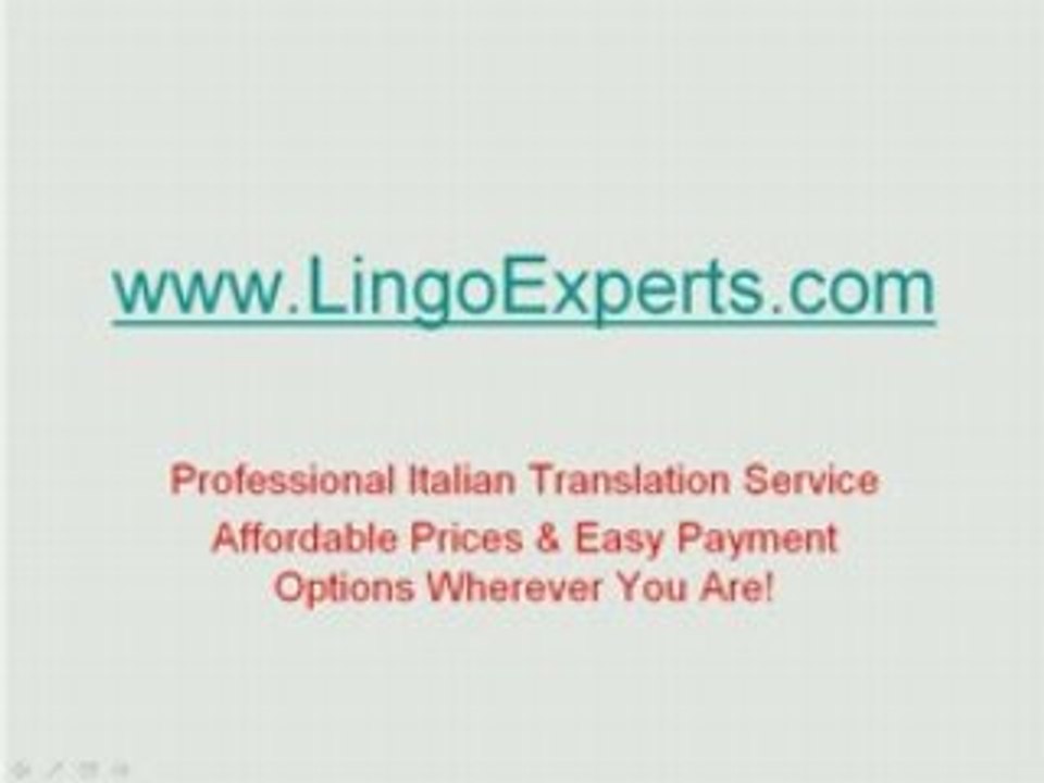 - Website Translation Service from English to Italian