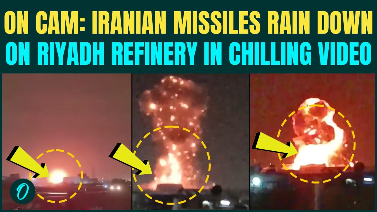 Iran BOMBS Saudi Arabia BREAKING: CHILLING Video of Impact as 4 Missiles POUND Riyadh Oil Facility