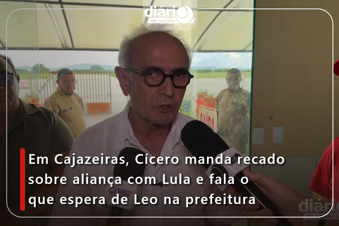 Cícero Lucena manda recado sobre aliança com Lula e fala sobre que espera de Leo na prefeitura