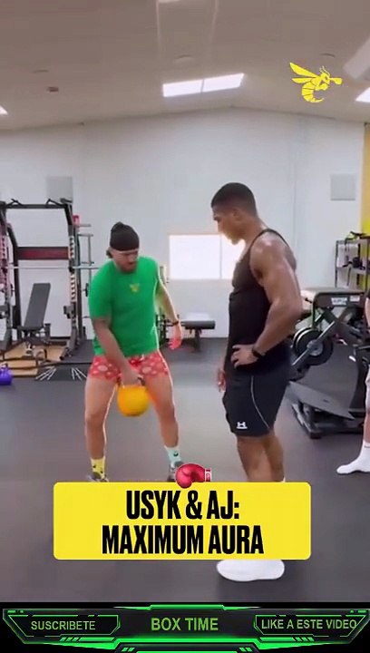 OLEKSANDR USYK AYUDA A JOSHUA