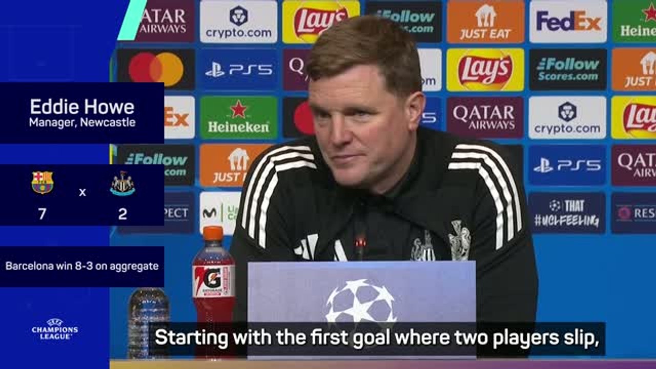 Howe curses Newcastle mistakes in Barcelona hum...