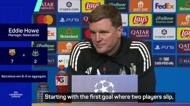 Howe curses Newcastle mistakes in Barcelona humiliation