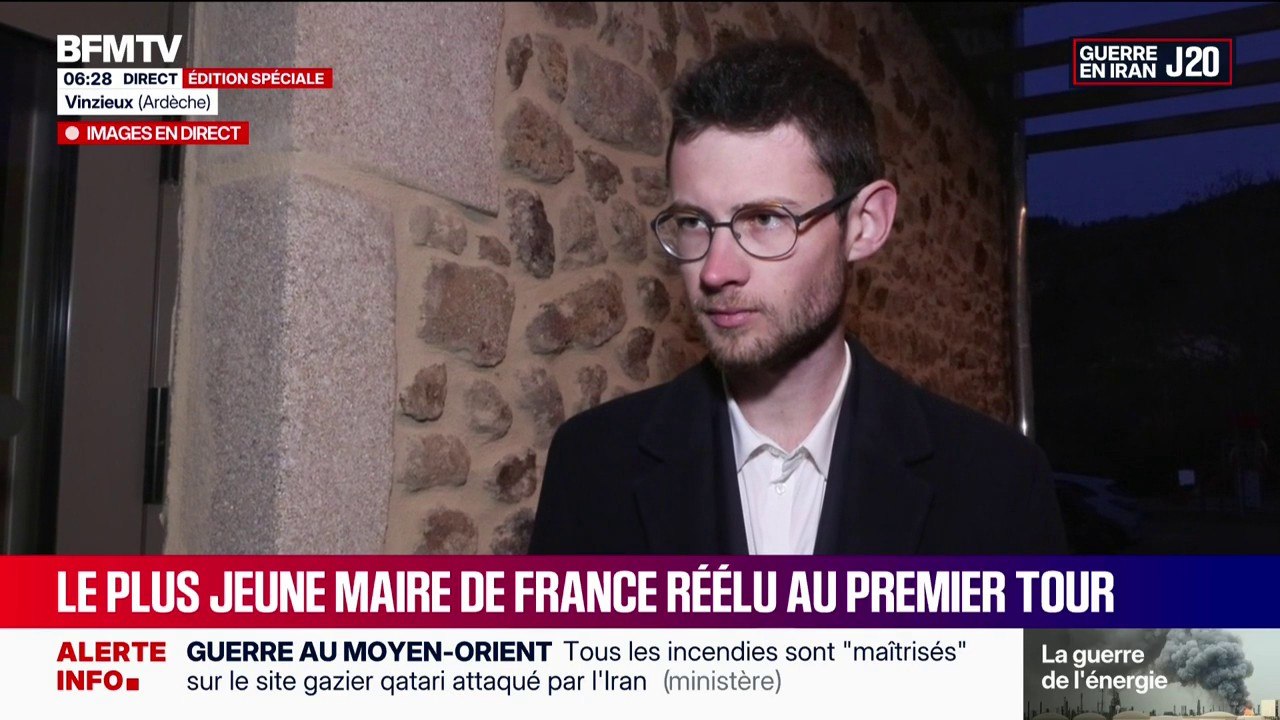 Municipales 2026: Hugo Biolley, devenu maire de Vinzieux (Ardèche) à 18 ans en 2020, a été réélu dimanche