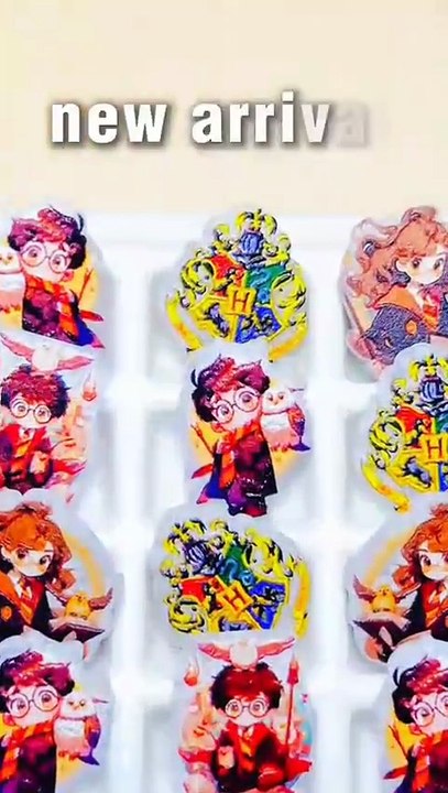Acrylic Beads with Adorable Baby Monkey Doll Prints Theme, Random Mix