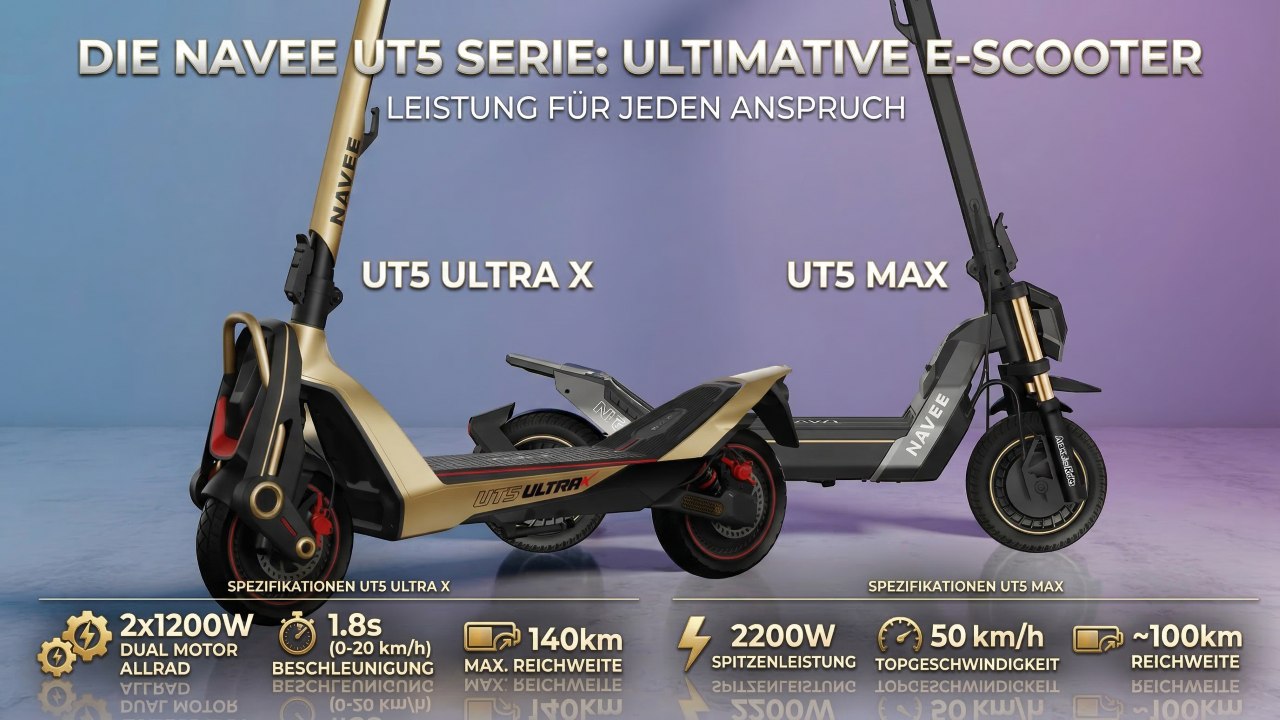 Navee UT5 Serie: Offroad-Performance und SUV-Feeling auf 2 Rädern