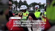 Tertinggal di Rest Area Cipali, Pemudik Ini Diantar Polisi Susul Keluarga