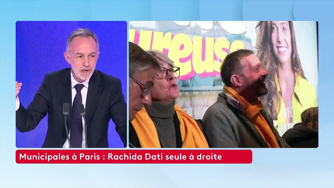 Emmanuel Grégoire, candidat de la gauche unie hors LFI à la mairie de Paris, a accusé  le président Emmanuel Macron d'être "intervenu" pour "aider au retrait de Sarah Knafo"