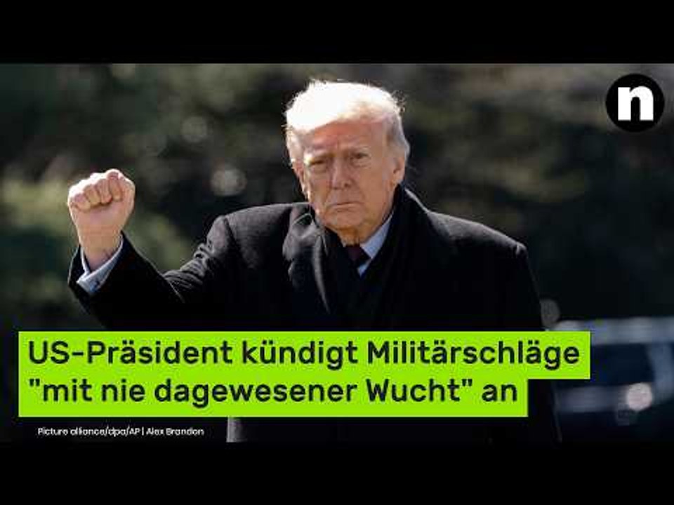 Donald Trump: US-Präsident kündigt Militärschläge 'mit nie dagewesener Wucht' an