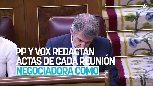 PP y Vox redactan actas de cada reunión negociadora como garantía de cumplimiento de lo pactado en Aragón, Extremadura y Castilla y León