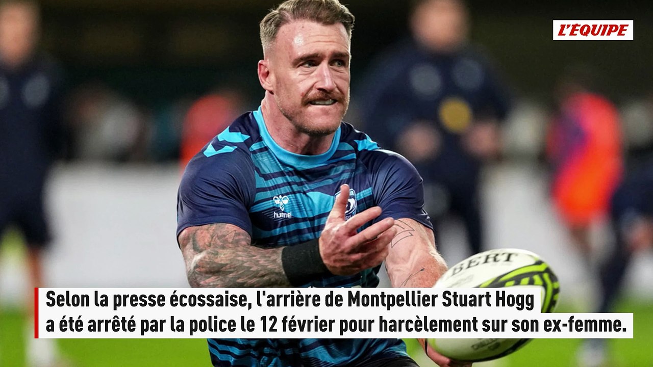 L'arrière de Montpellier Stuart Hogg de nouveau arrêté par la police pour harcèlement sur son ex-femme - Rugby - Top 14 - Montpellier