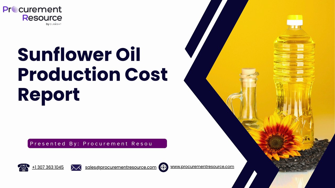 Sunflower Oil Production Cost Report
