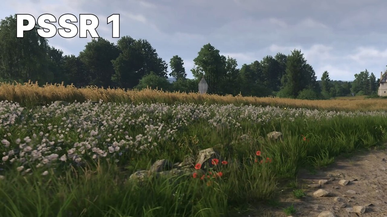 Die Vegetation in KCD 2 gewinnt mit PSSR 2 deutlich an Schärfe und wird nicht mehr so stark weichgezeichnet