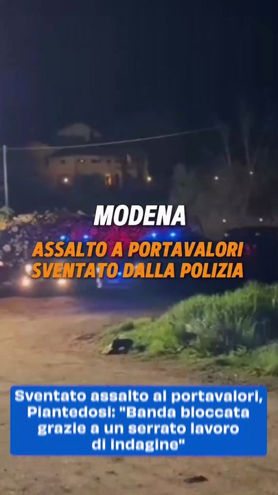 Sventato assalto al portavalori, Piantedosi: "Banda bloccata grazie e un serrato lavoro di indagine"
