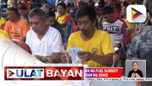 Mga tricycle driver, nabigyan ng fuel subsidy sa ilalim ng AICS program ng DSWD; mahigit 2,000 driver, inaasahang makakakuha ng ayuda | ulat ni Gab Villegas