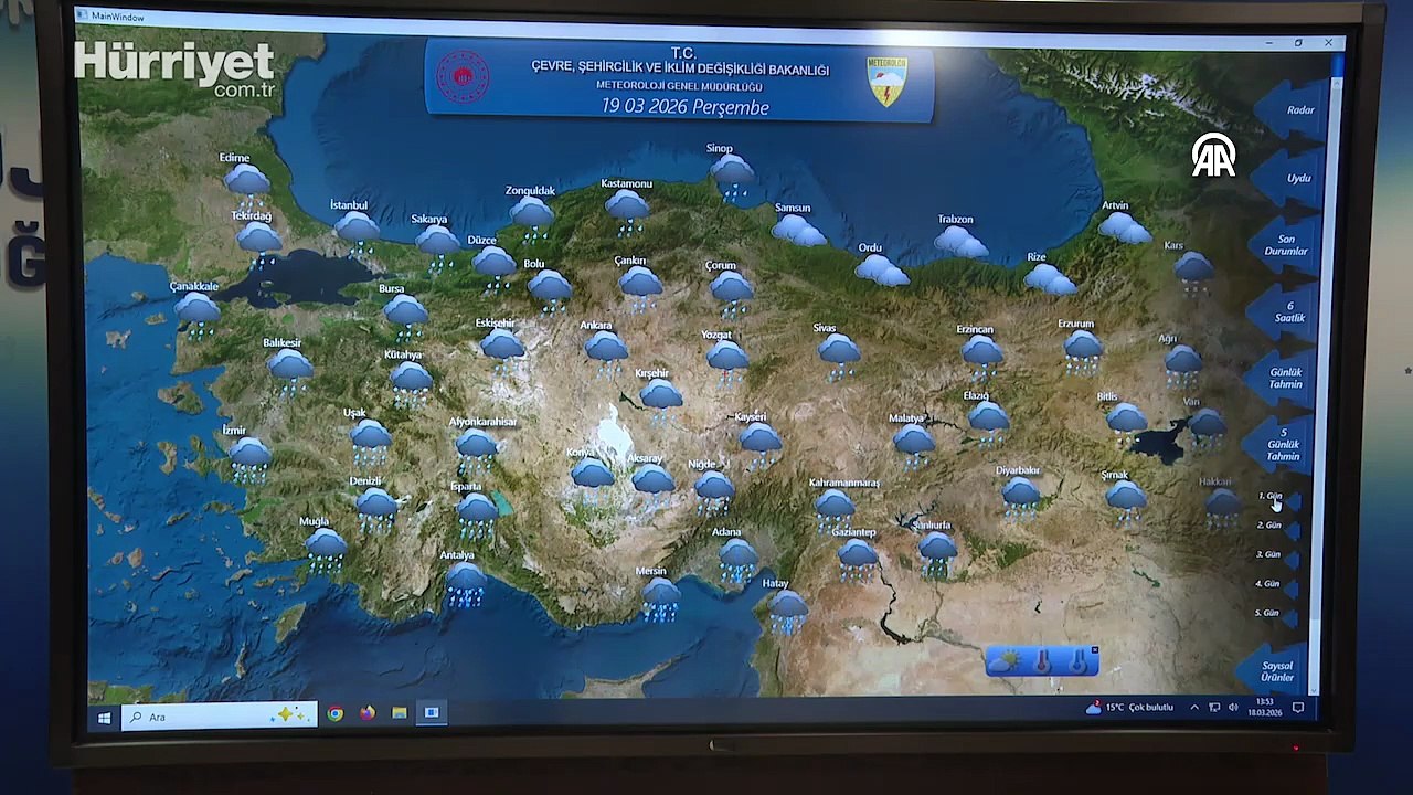 Ramazan Bayramı'nda yurtta yağışlı hava hakim olacak