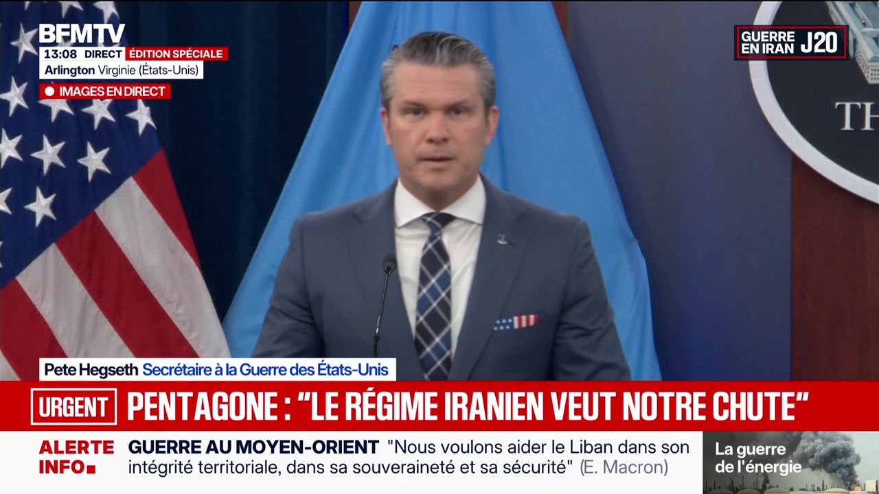 Guerre au Moyen-Orient: "Nous ne nous arrêterons pas, nous continuerons d'avancer", assure Pete Hegseth, secrétaire à la Défense des États-Unis