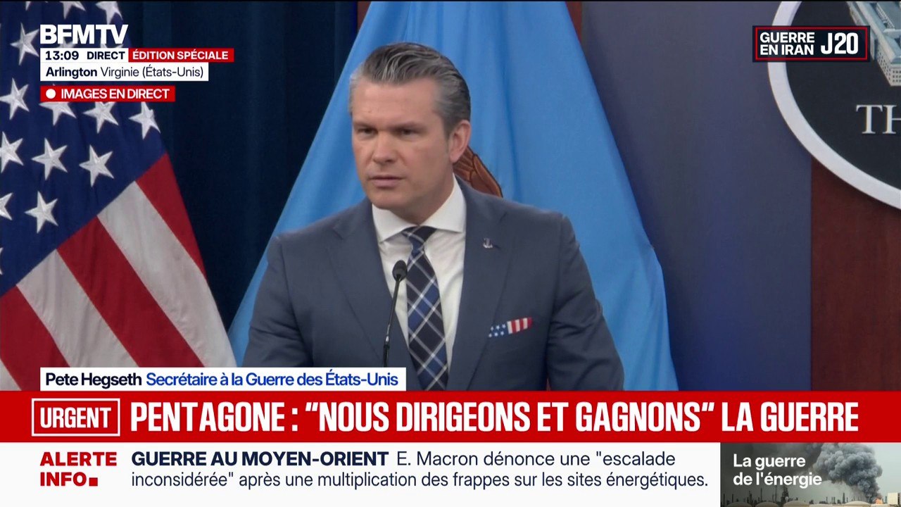 Guerre au Moyen-Orient: "Nous sommes en train de gagner de manière décisive", affirme le secrétaire à la Défense des États-Unis