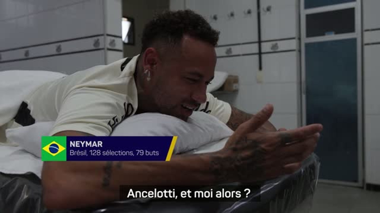 Brésil - Le moment où Neymar apprend sa non-convocation en pleine séance de massage