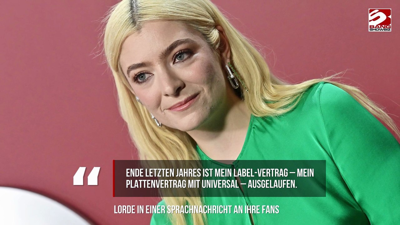 Lordes erster Plattenvertrag endet nach 17 Jahren