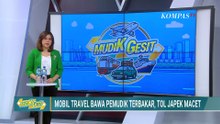 Mobil Travel Bawa Pemudik Terbakar di Tol JakartaCikampek, Lalu Lintas Macet Panjang | SAPA MALAM