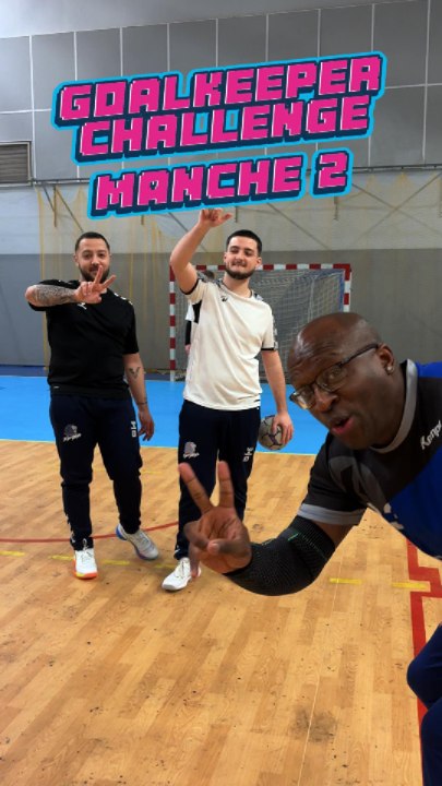 Goalkeeper Challenge Manche 2 ! 🧤✨ #Handball #Hand #Defi #goalkeeper #Fun
