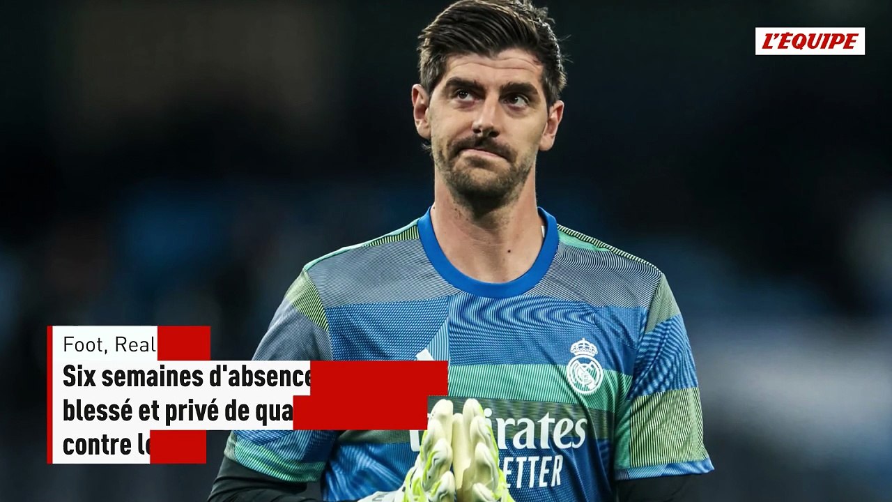 Six semaines d'absence pour Thibaut Courtois, blessé et privé de quarts de Ligue des champions contre le Bayern Munich - Foot - Real Madrid