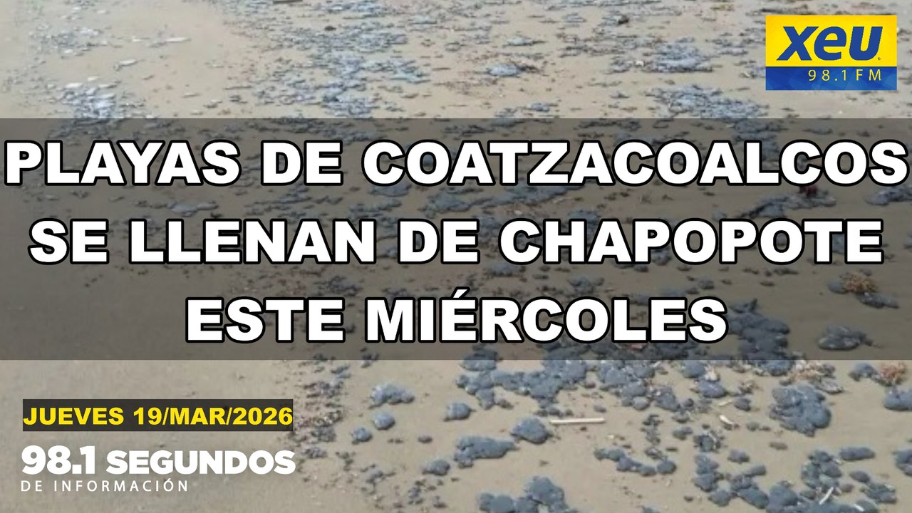 Playas de Coatzacoalcos se llenan de chapopote este miércoles