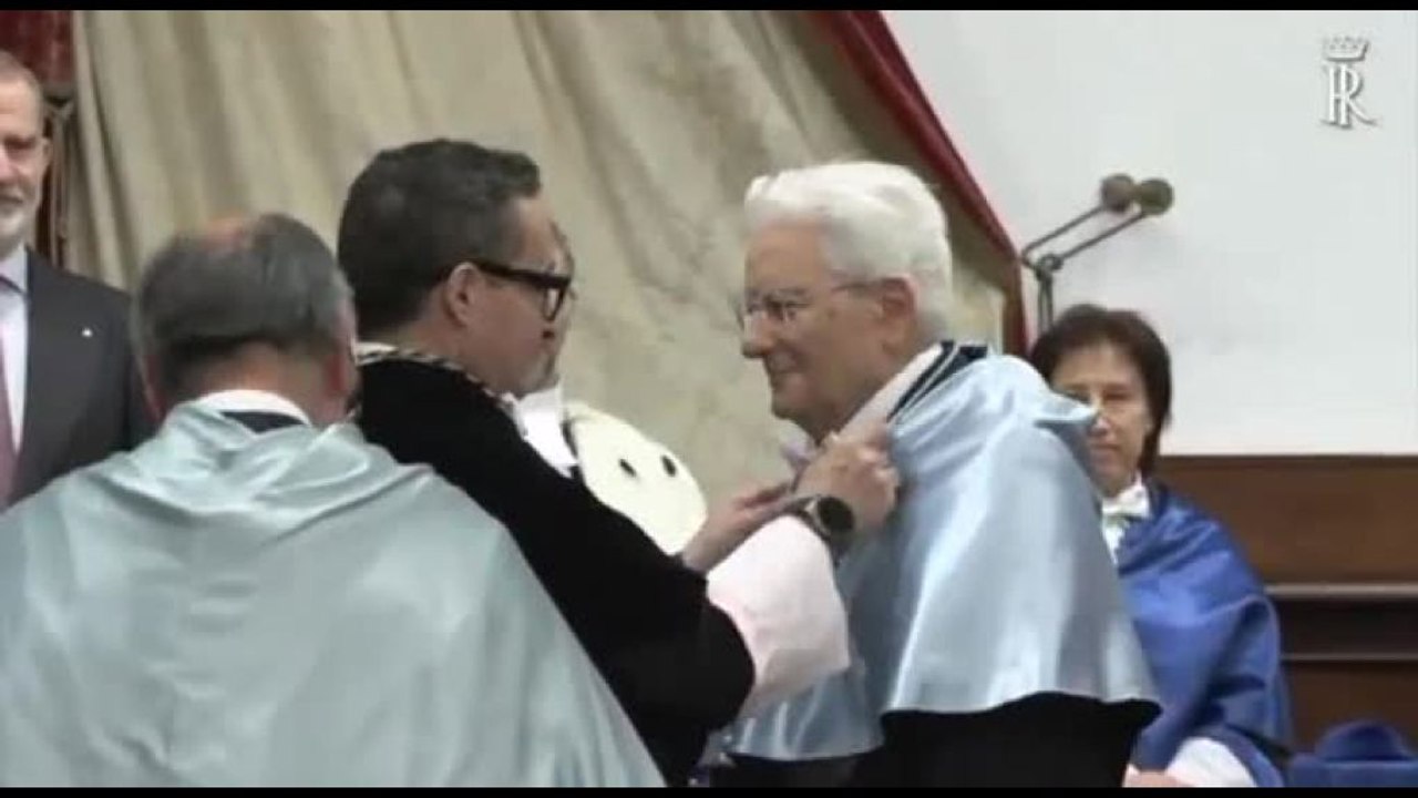 Mattarella riceve il dottorato Honoris Causa all'Università Salamanca