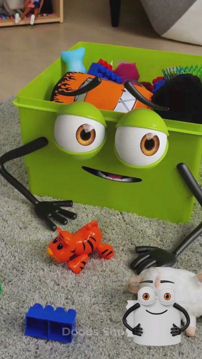 Toy box vs. Vacuum: the epic battle! 🧸⚔️🧹#funny #animation