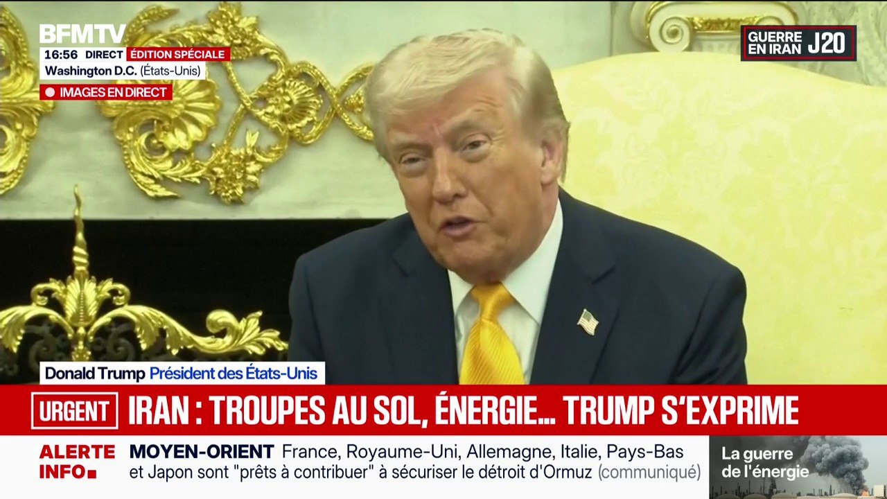 Guerre au Moyen-Orient: "Non je ne vais pas déployer de troupes", affirme Donald Trump