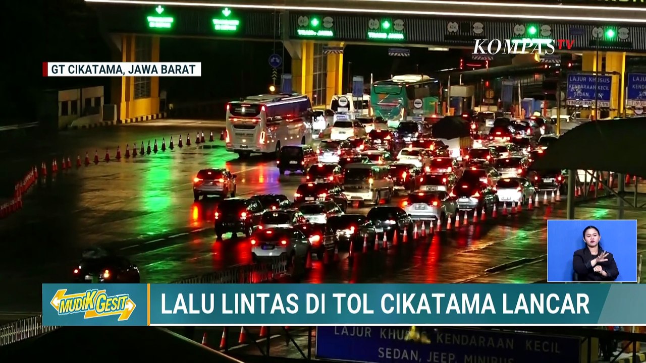 Kondisi Lalu Lintas Tol Cikatama Hingga Penumpang Mudik di Pelabuhan Merak Naik 23% | KOMPAS MALAM