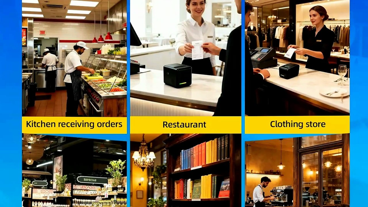 YIRIGUI POS Receipt Printer, 80mm Thermal Printer with Auto Cutter