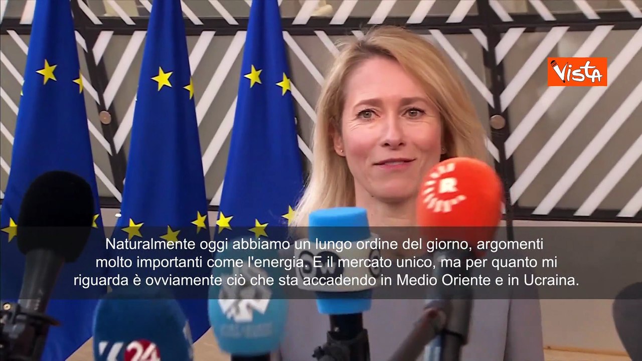 Consiglio Ue, Kallas: Abbiamo bisogno di uscire da guerra nel Golfo, non di un'escalation