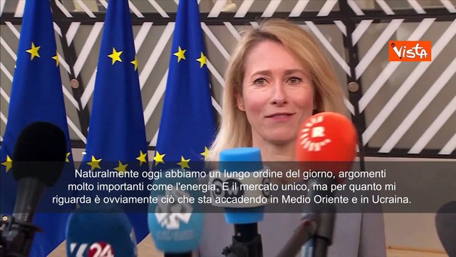Consiglio Ue, Kallas: Abbiamo bisogno di uscire da guerra nel Golfo, non di un'escalation