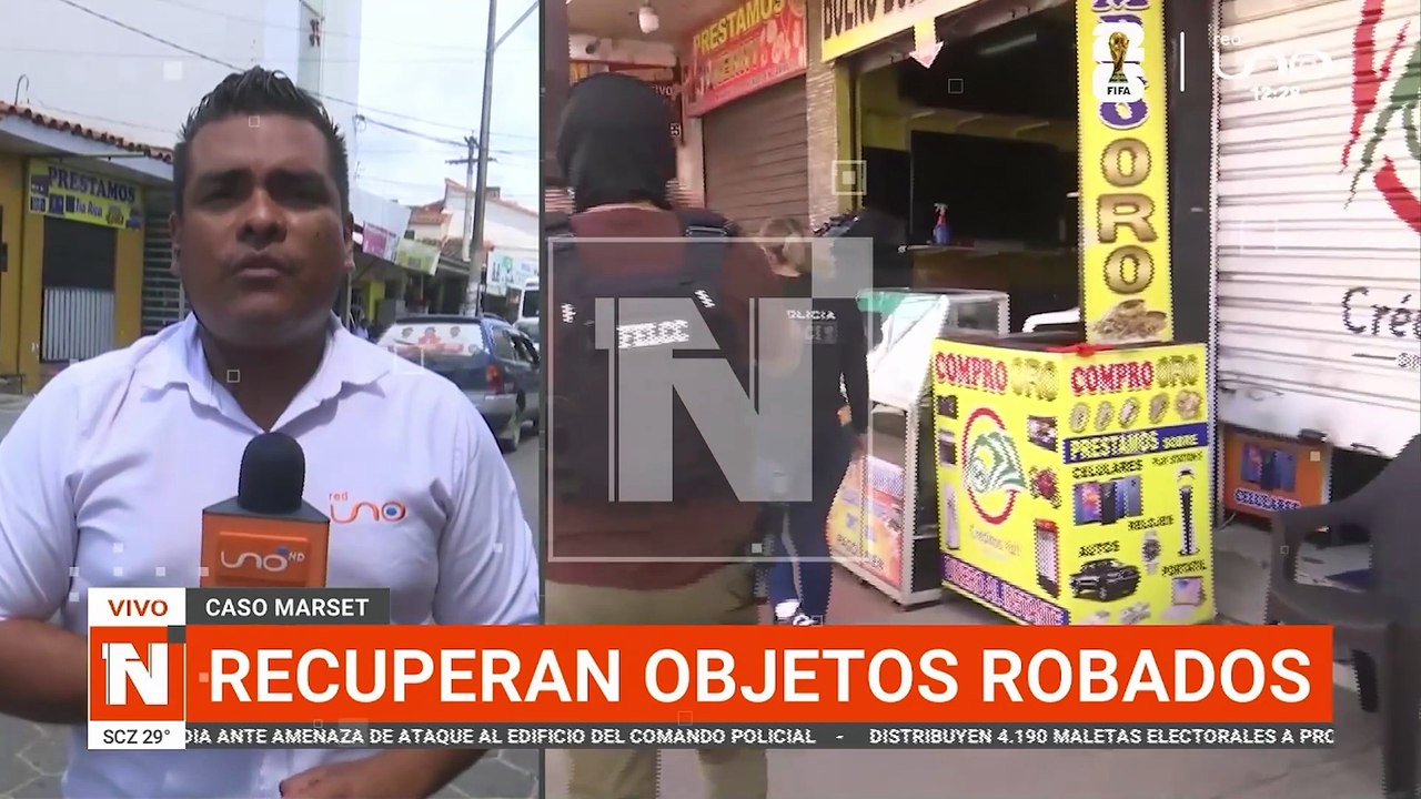 RECUPERAN OBJETOS ROBADOS