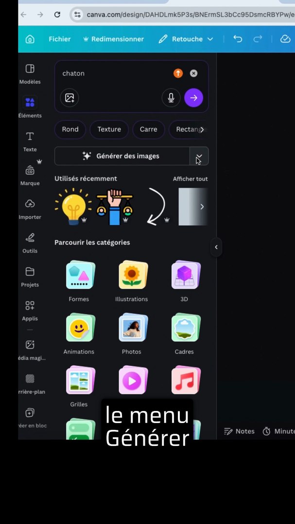 Quoi de neuf Canva : Générer une illustration avec l'IA