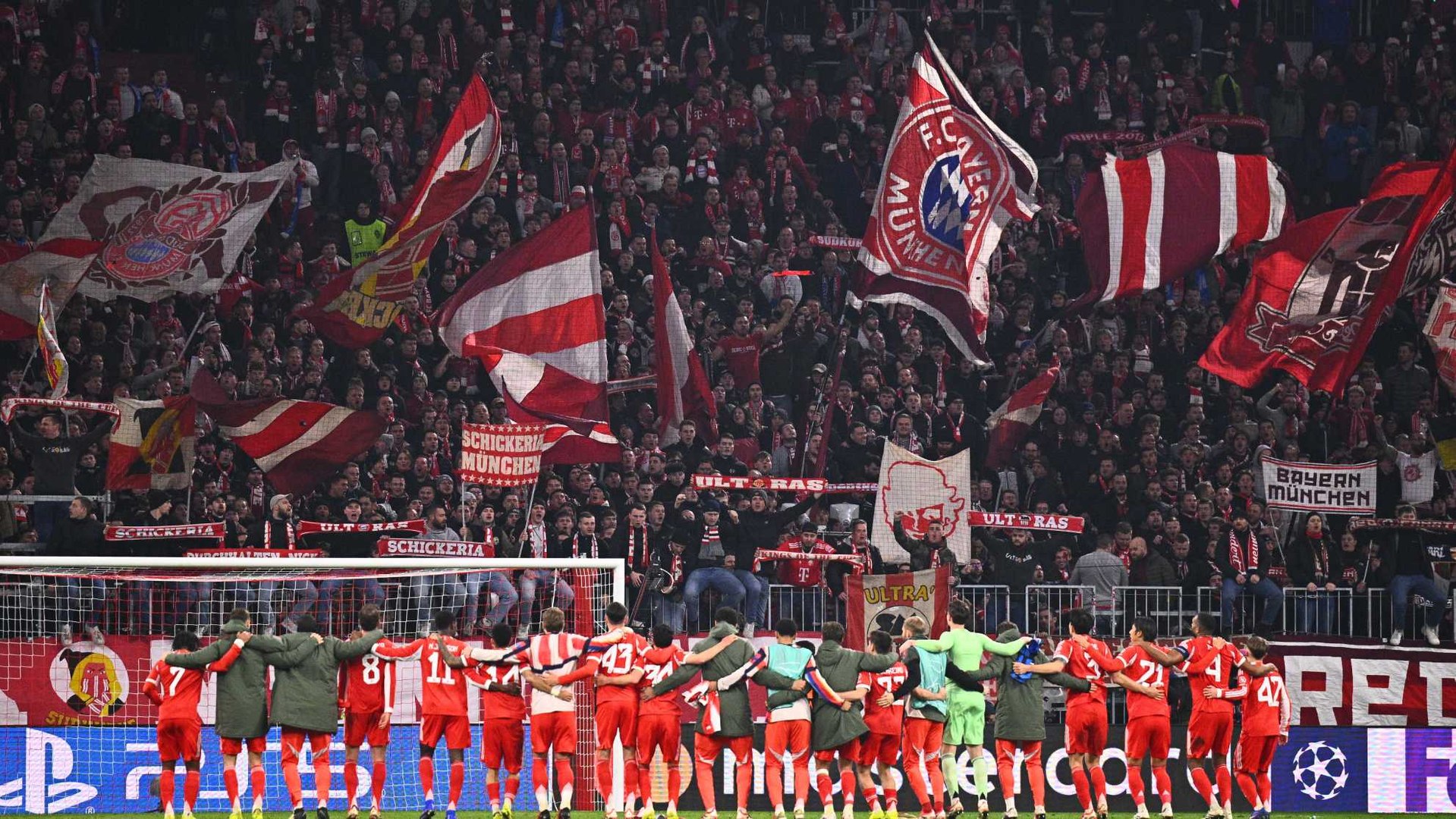 El mensaje de los aficionados del Bayern hacia el Real Madrid: "Nos cagamos en Madrid"