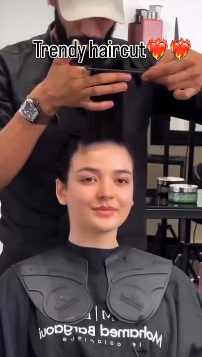 Trendy hair cut funny moment