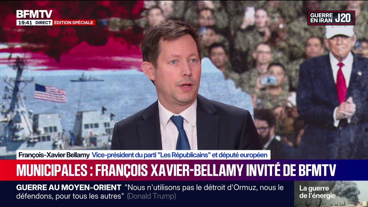 Guerre au Moyen-Orient: "Nous voulons contribuer au désarmement du Hezbollah", affirme François-Xavier Bellamy, vice-président des “Républicains” et député européen