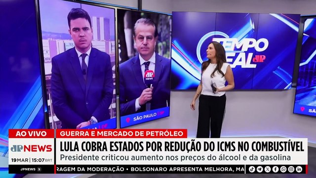 Lula cobra estados por redução do ICMS sobre combustíveis após disparada nos preços | TEMPO REAL