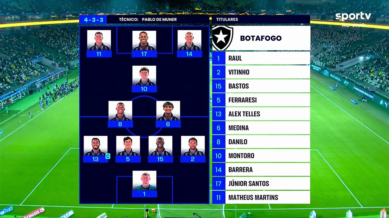 Palmeiras x Botafogo (Campeonato Brasileiro 2026 7ª rodada) 1° tempo