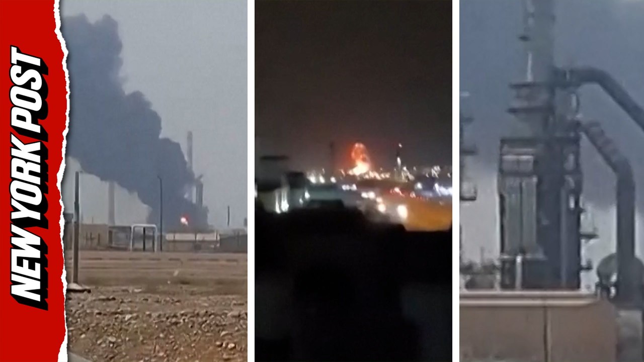 Smoke billows from Saudi Arabia's Yanbu oil refinery after Iranian drone strike
