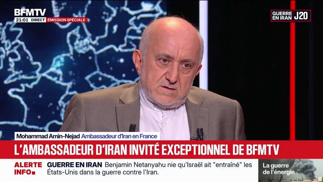 Guerre au Moyen-Orient: Mohammad Amin-Nejad, ambassadeur d’Iran en France, dénonce "une guerre d'agression"