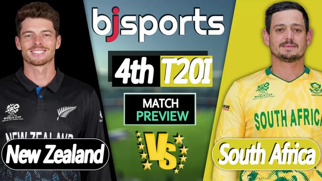 South Africa vs New Zealand 2026 | NZ vs SA 4th T20I Match Preview |