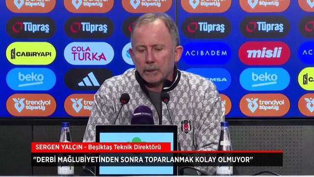 Sergen Yalçın: Derbi mağlubiyeti sonrası kısa sürede toparlandık
