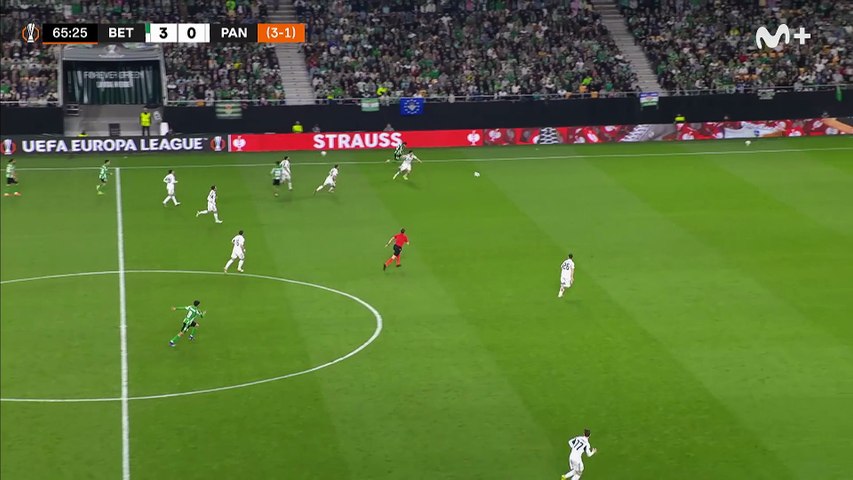 Gol de Antony (4-0) en el Betis-Panathinaikos