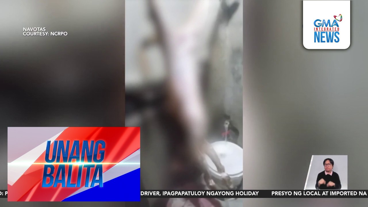 Bahay na ginagawa umanong katayan ng aso sa Brgy. Bagumbayan South, bistado; 3 suspek, arestado | Unang Balita