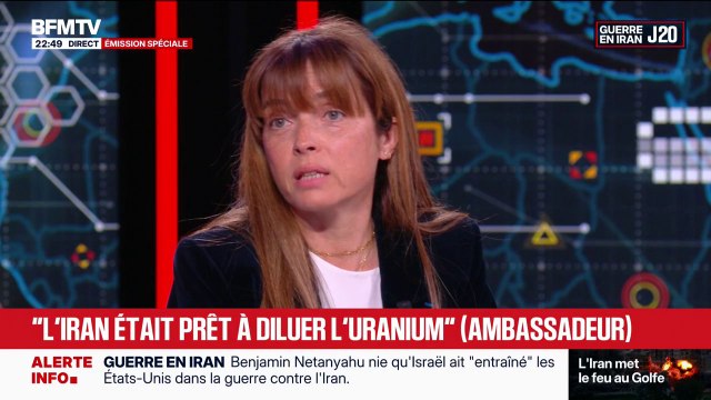 Guerre au Moyen-Orient: Il n'y a aucun besoin d'enrichir autant [d'uranium] pour aller dans un réacteur nucléaire , explique Emmanuel Galichet, enseignante-chercheuse en physique nucléaire