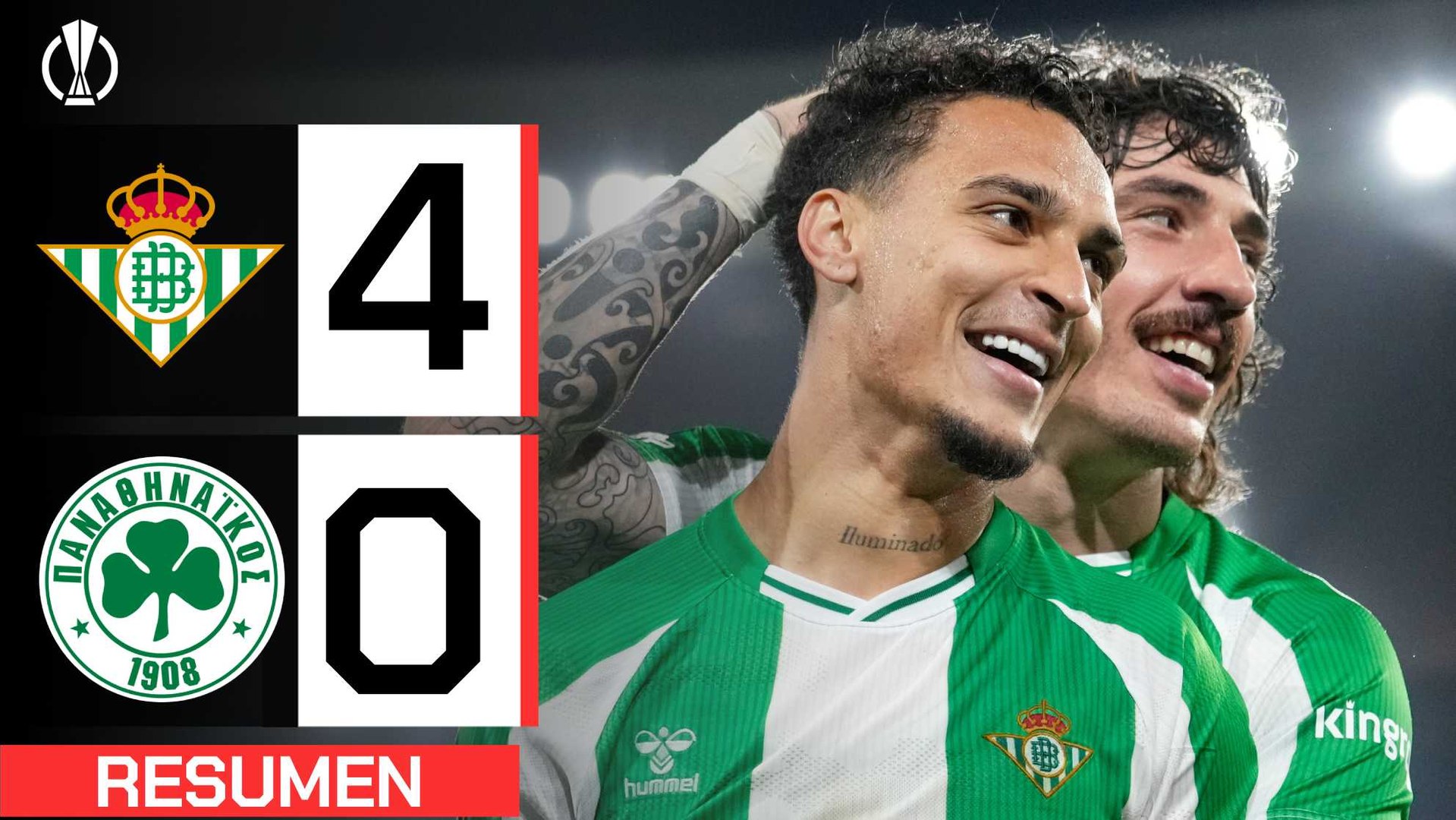 Betis 4-0 Panathinaikos: resumen y goles | Europa League