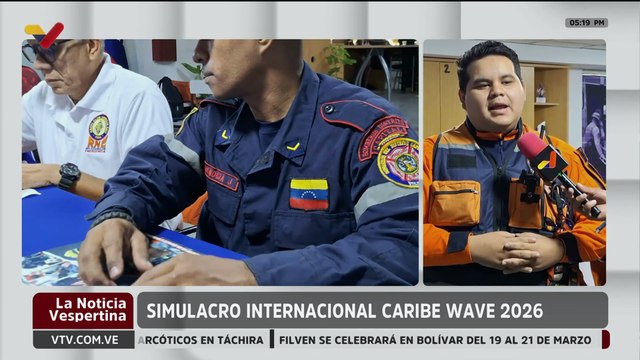 Caracas | Protección Civil coordina junto a cuerpos de seguridad el simulacro Caribe Wave 2026